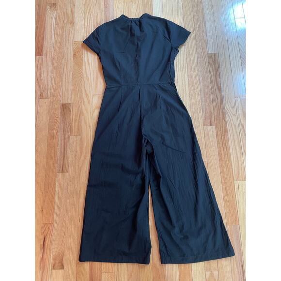 LACAUSA Black Jumpsuit with pockets size small - Picture 1 of 3